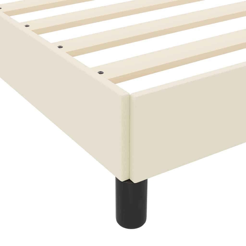 Seng Med Madras Creme 100 X 200 Cm Kunstlæder - Billede 9