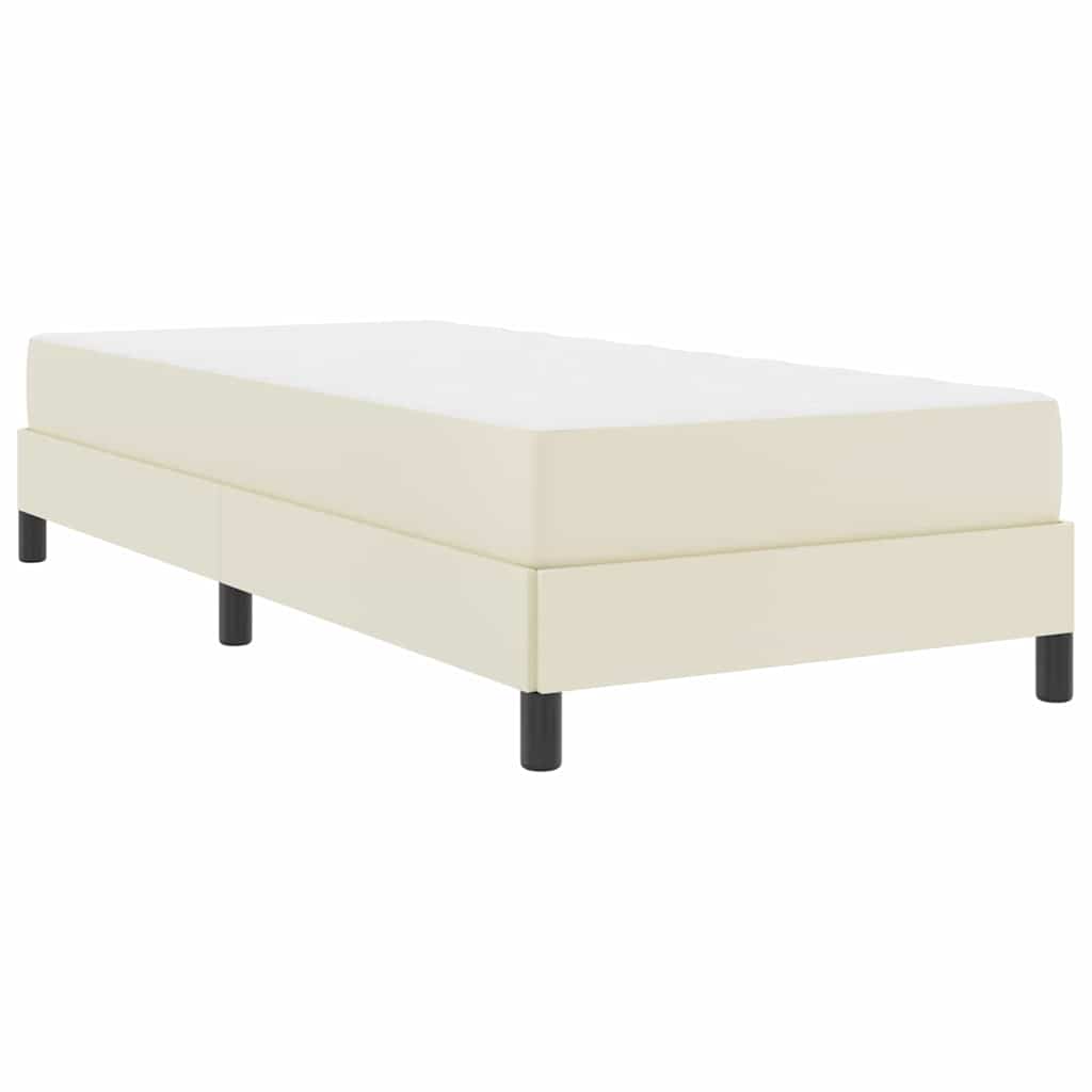 Seng Med Madras Creme 100 X 200 Cm Kunstlæder - Billede 2