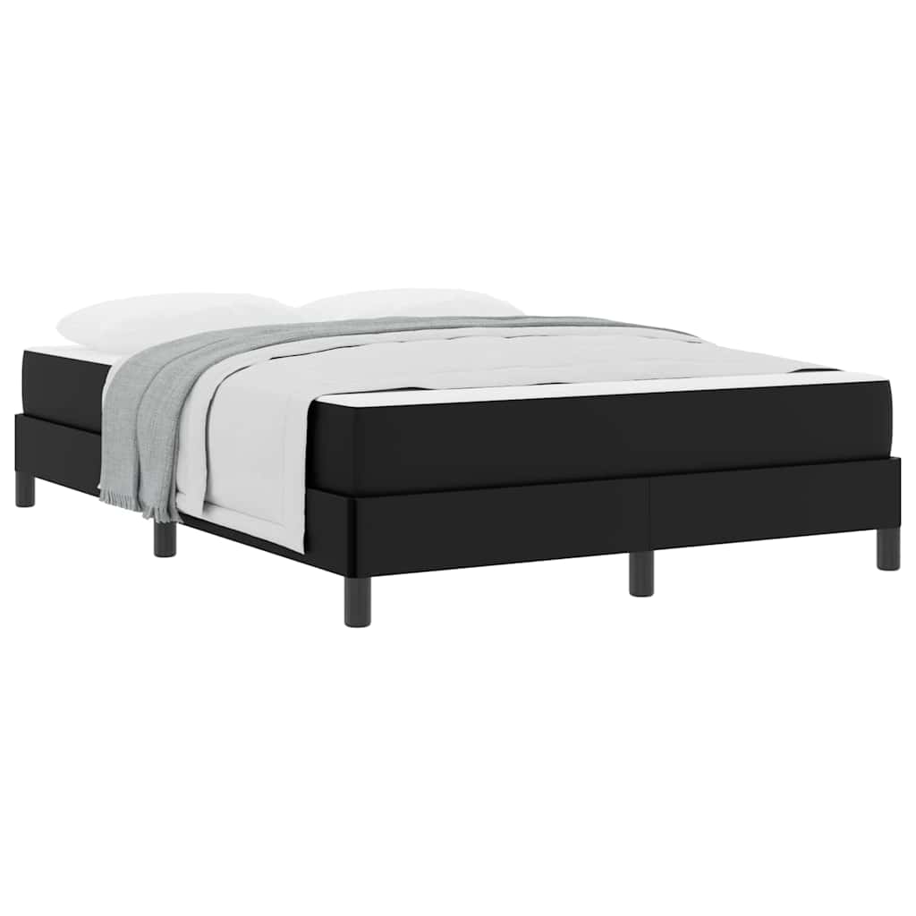 Seng Med Madras Sort 140 X 190 Cm Kunstlæder - Billede 3