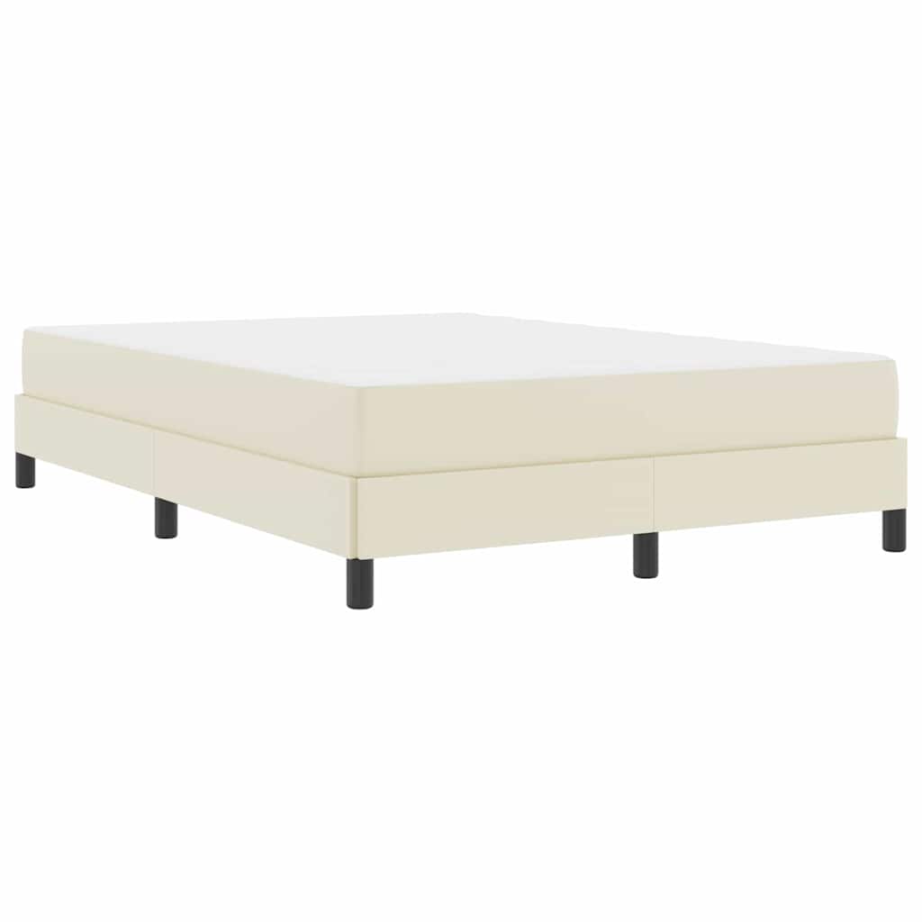 Seng Med Madras Creme 140 X 190 Cm Kunstlæder - Billede 2