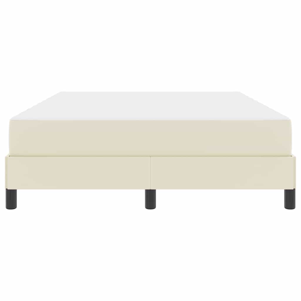 Seng Med Madras Creme 140 X 190 Cm Kunstlæder - Billede 6