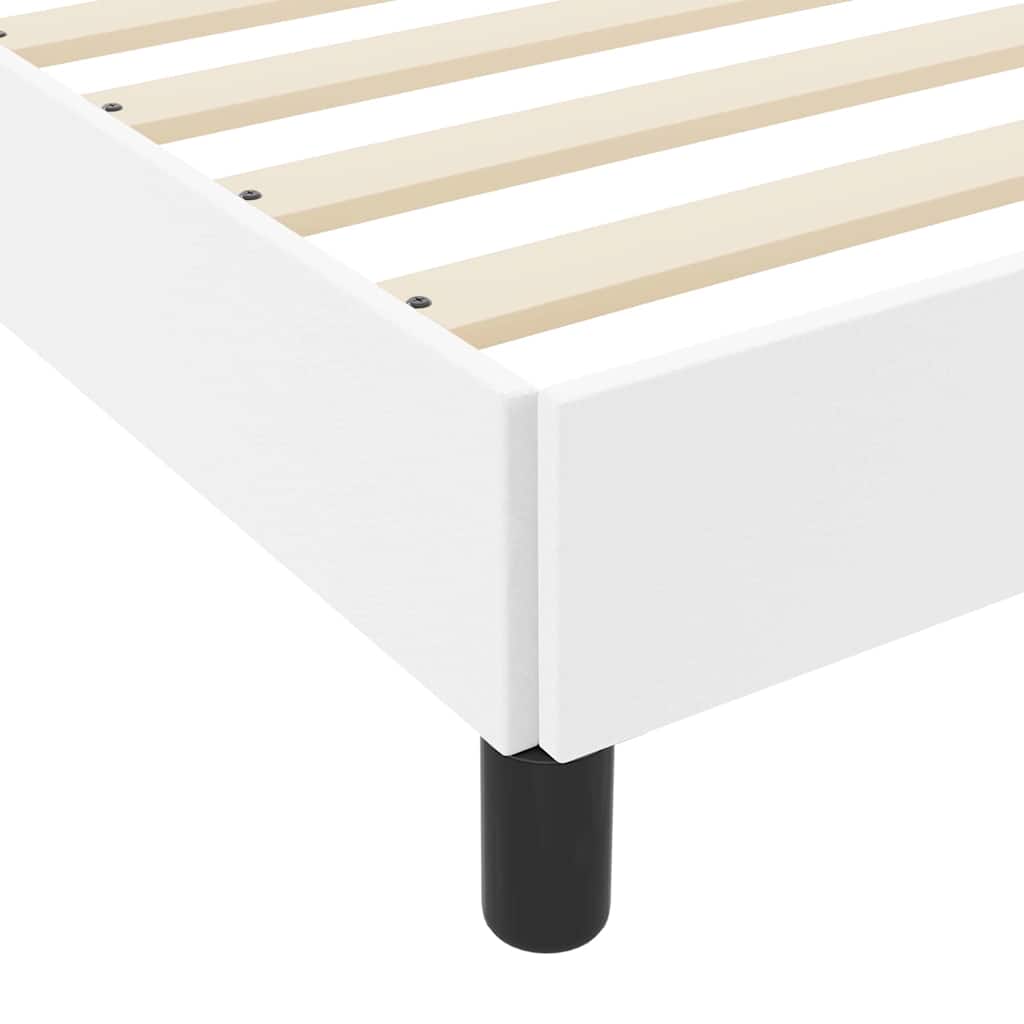 Seng Med Madras Ren Hvid 200 X 200 Cm Kunstlæder - Billede 9