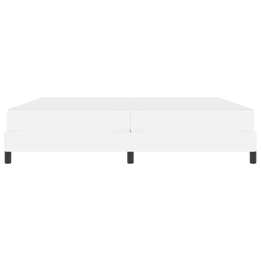 Seng Med Madras Ren Hvid 200 X 200 Cm Kunstlæder - Billede 6
