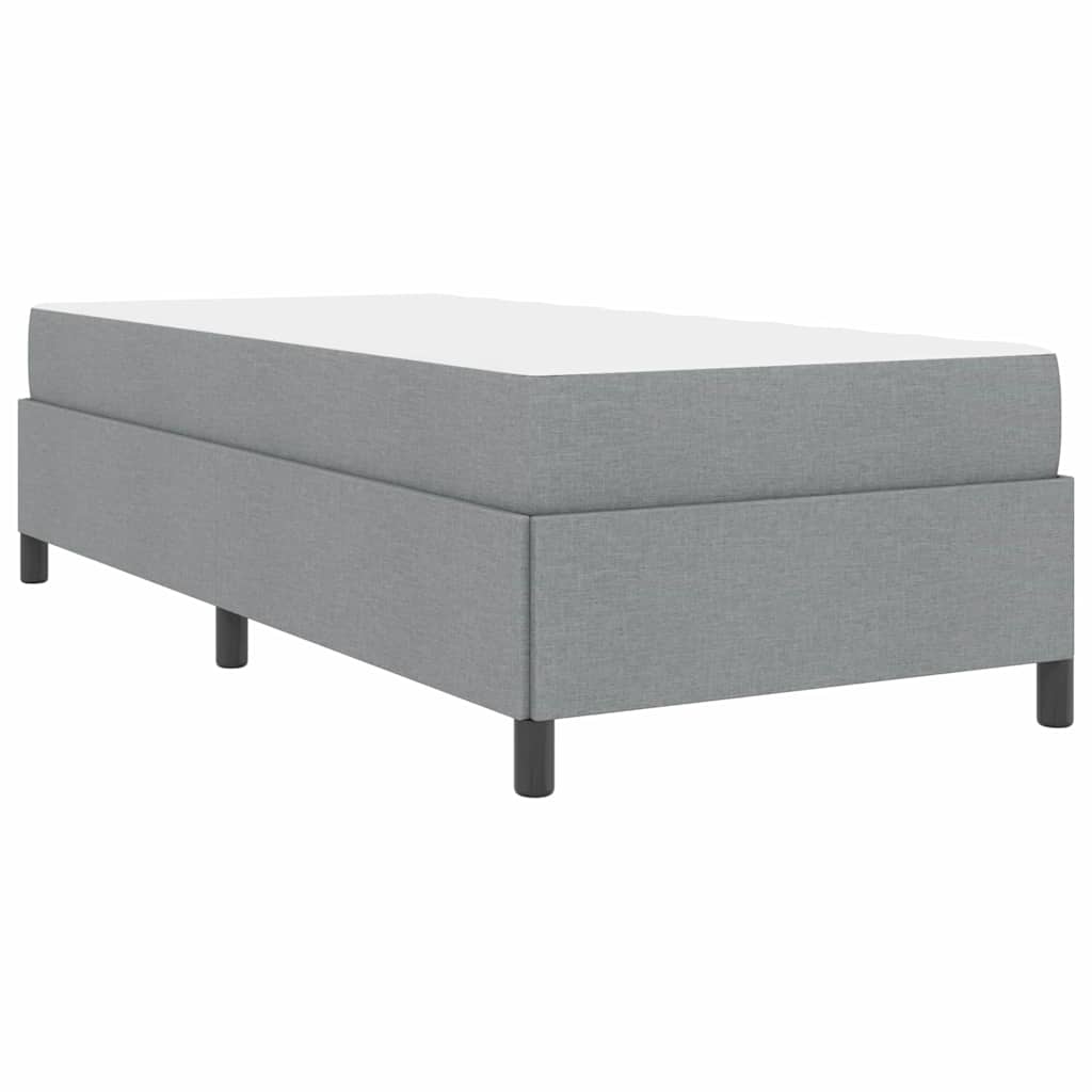 Box Spring Seng Lys Grå Og Sort 80 X 200 Cm - Billede 8
