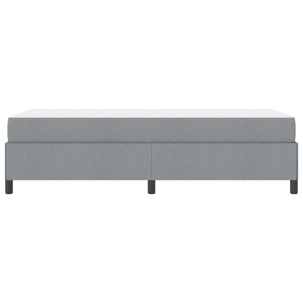 Box Spring Seng Lys Grå Og Sort 80 X 200 Cm - Billede 7