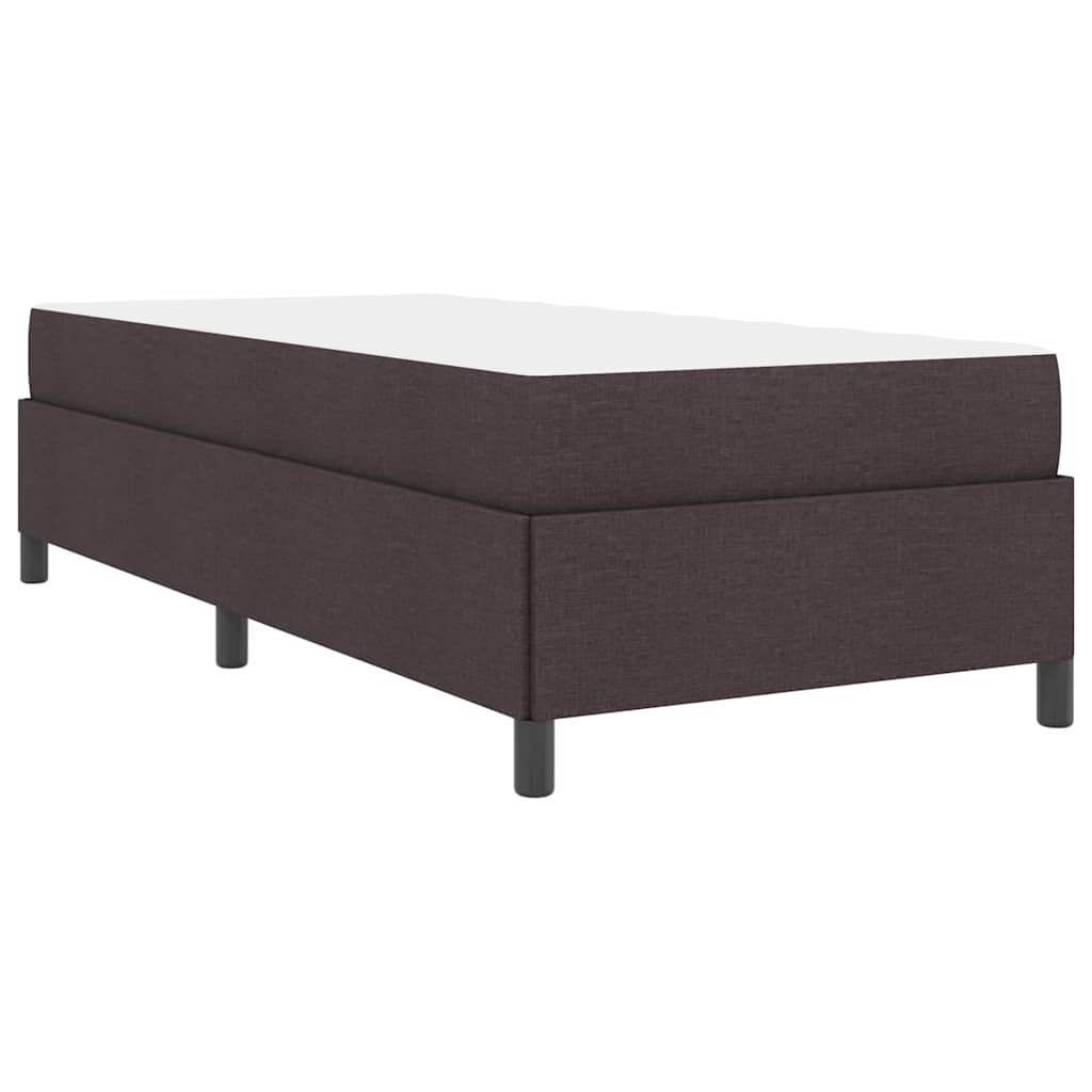 Box Spring Seng Brun 80 X 200 Cm Stof Og Konstrueret Træ - Billede 8