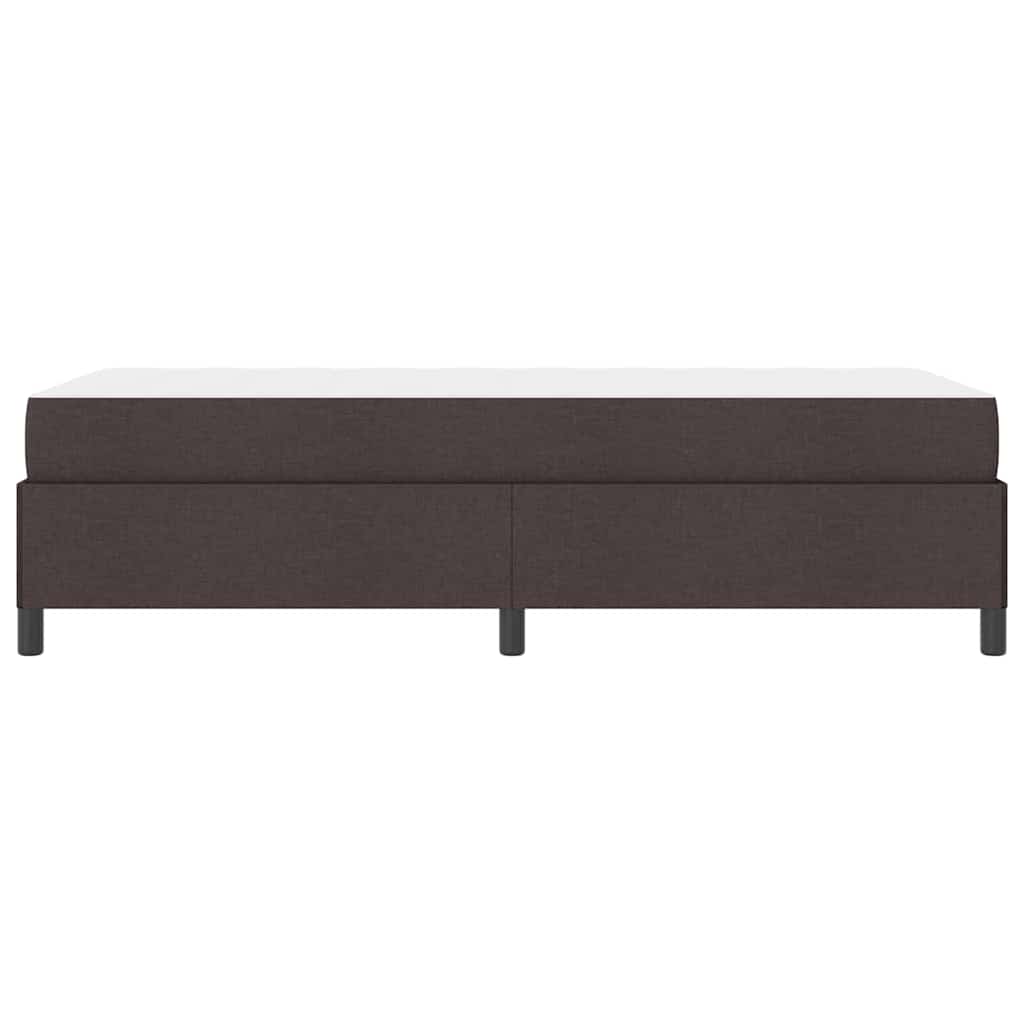 Box Spring Seng Brun 80 X 200 Cm Stof Og Konstrueret Træ - Billede 7