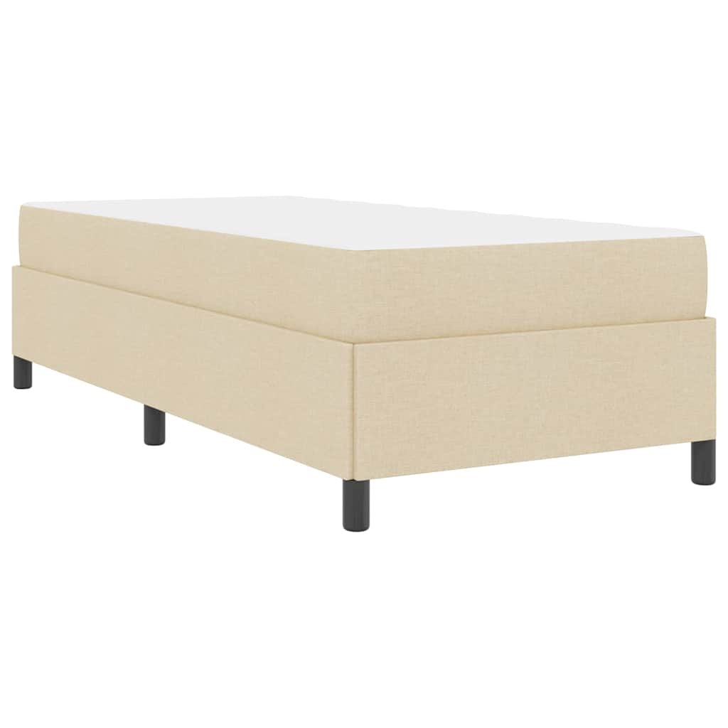 Box Spring Seng Creme Og Sort 80 X 200 Cm - Billede 8