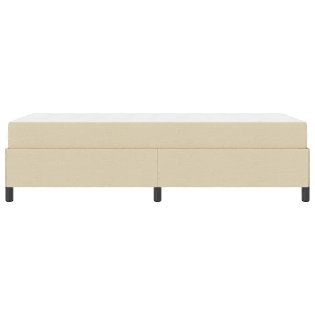 Box Spring Seng Creme Og Sort 80 X 200 Cm - Billede 7