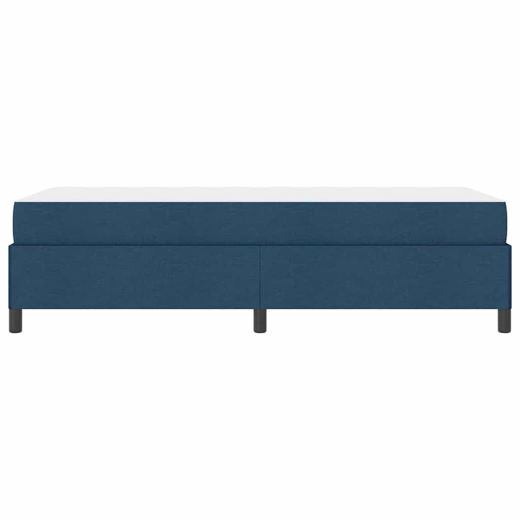 Box Spring Seng Blå Og Sort 80 X 200 Cm Stof Og Konstrueret Træ - Billede 7