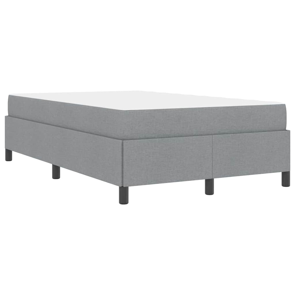 Box Spring Seng Lys Grå Og Sort 120 X 190 Cm - Billede 8