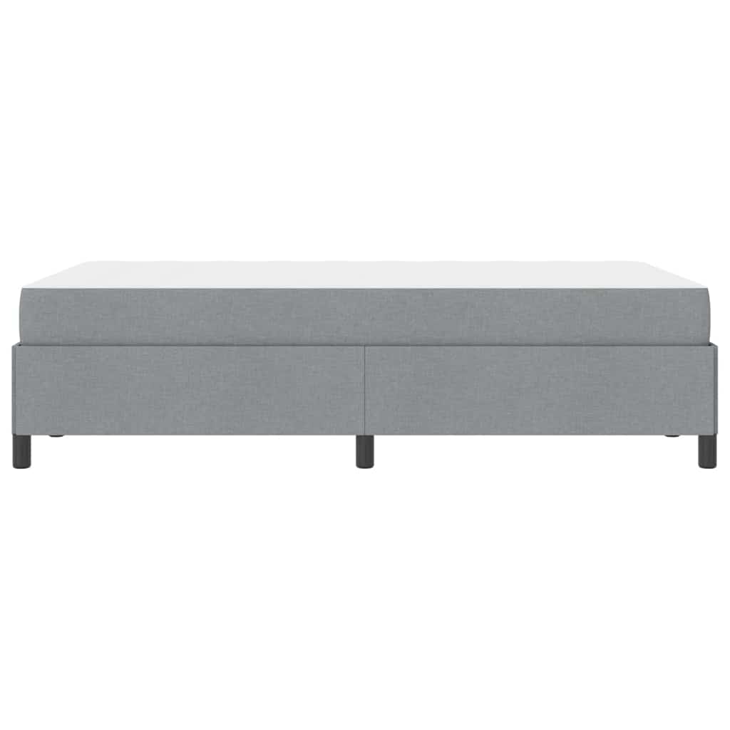 Box Spring Seng Lys Grå Og Sort 120 X 190 Cm - Billede 7