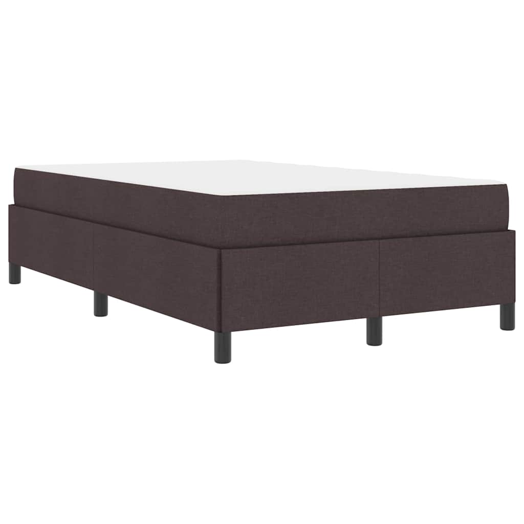 Box Spring Seng Brun 120 X 190 Cm Stof Og Konstrueret Træ - Billede 2