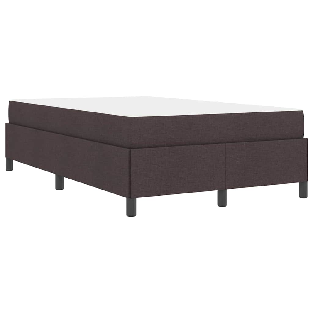 Box Spring Seng Brun 120 X 190 Cm Stof Og Konstrueret Træ - Billede 8
