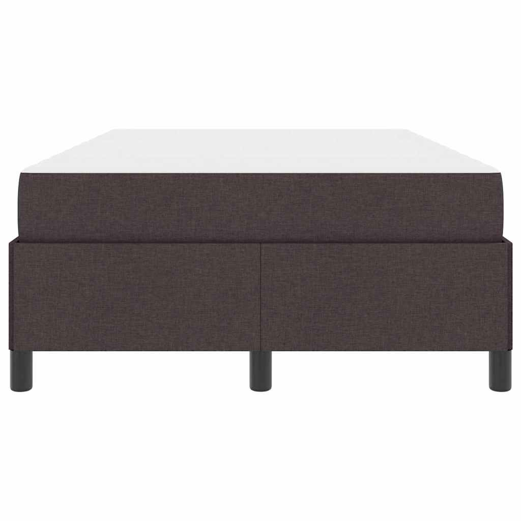 Box Spring Seng Brun 120 X 190 Cm Stof Og Konstrueret Træ - Billede 6