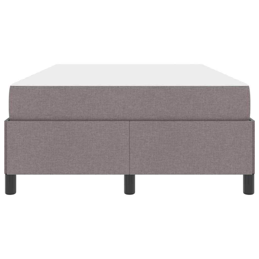 Box Spring Seng Gråbrun Og Sort 120 X 190 Cm - Billede 6
