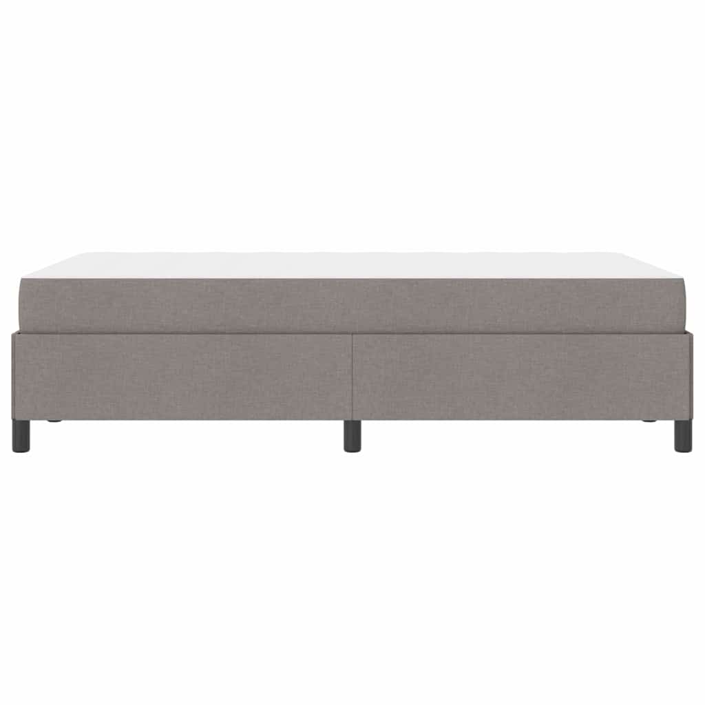 Box Spring Seng Gråbrun Og Sort 120 X 190 Cm - Billede 7