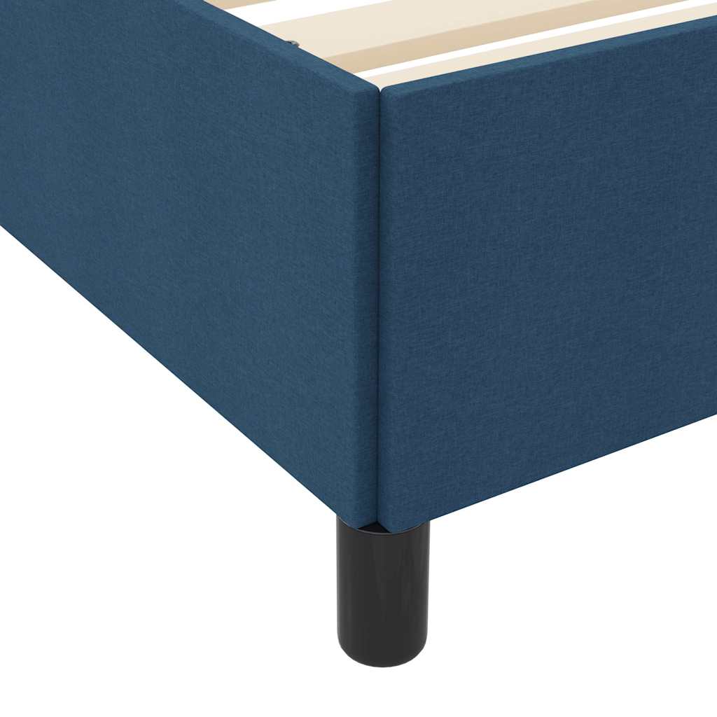 Box Spring Seng Blå Og Sort 120 X 190 Cm - Billede 9