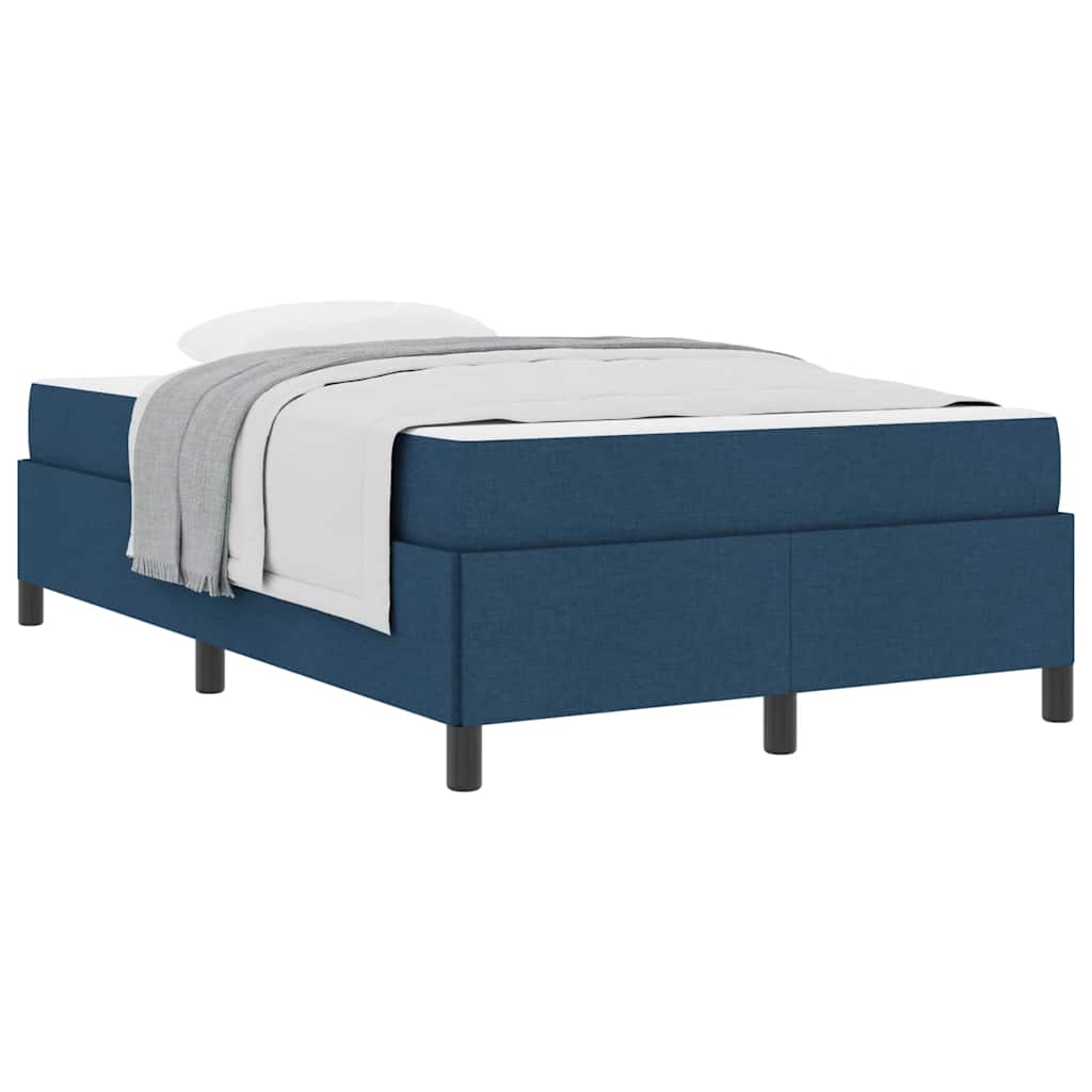 Box Spring Seng Blå Og Sort 120 X 190 Cm - Billede 3
