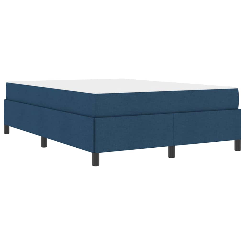 Box Spring Seng Blå Og Sort 140 X 200 Cm - Billede 2