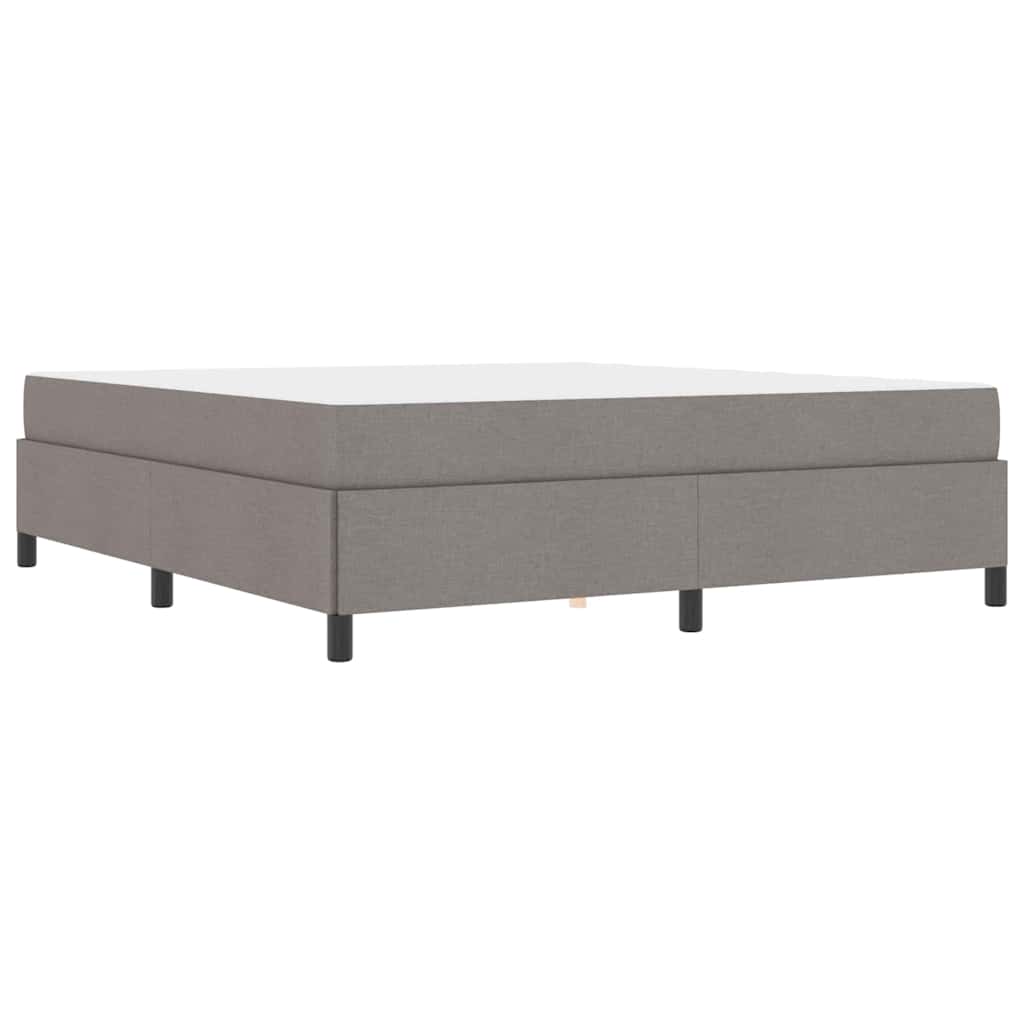 Box Spring Seng Gråbrun Og Sort 180 X 200 Cm - Billede 2