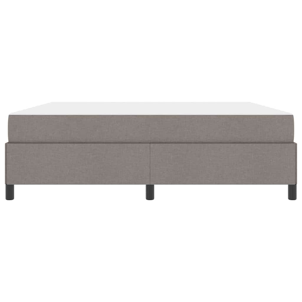 Box Spring Seng Gråbrun Og Sort 180 X 200 Cm - Billede 6