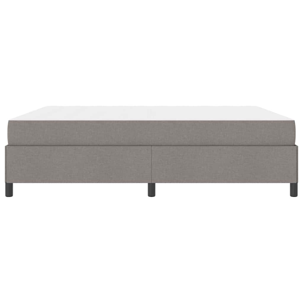 Box Spring Seng Gråbrun Og Sort 180 X 200 Cm - Billede 7