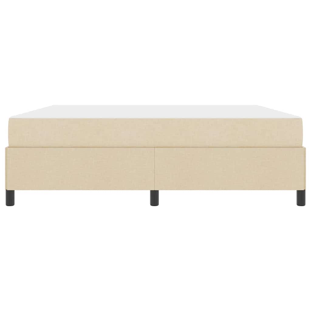 Box Spring Seng Creme Og Sort 180 X 200 Cm - Billede 6