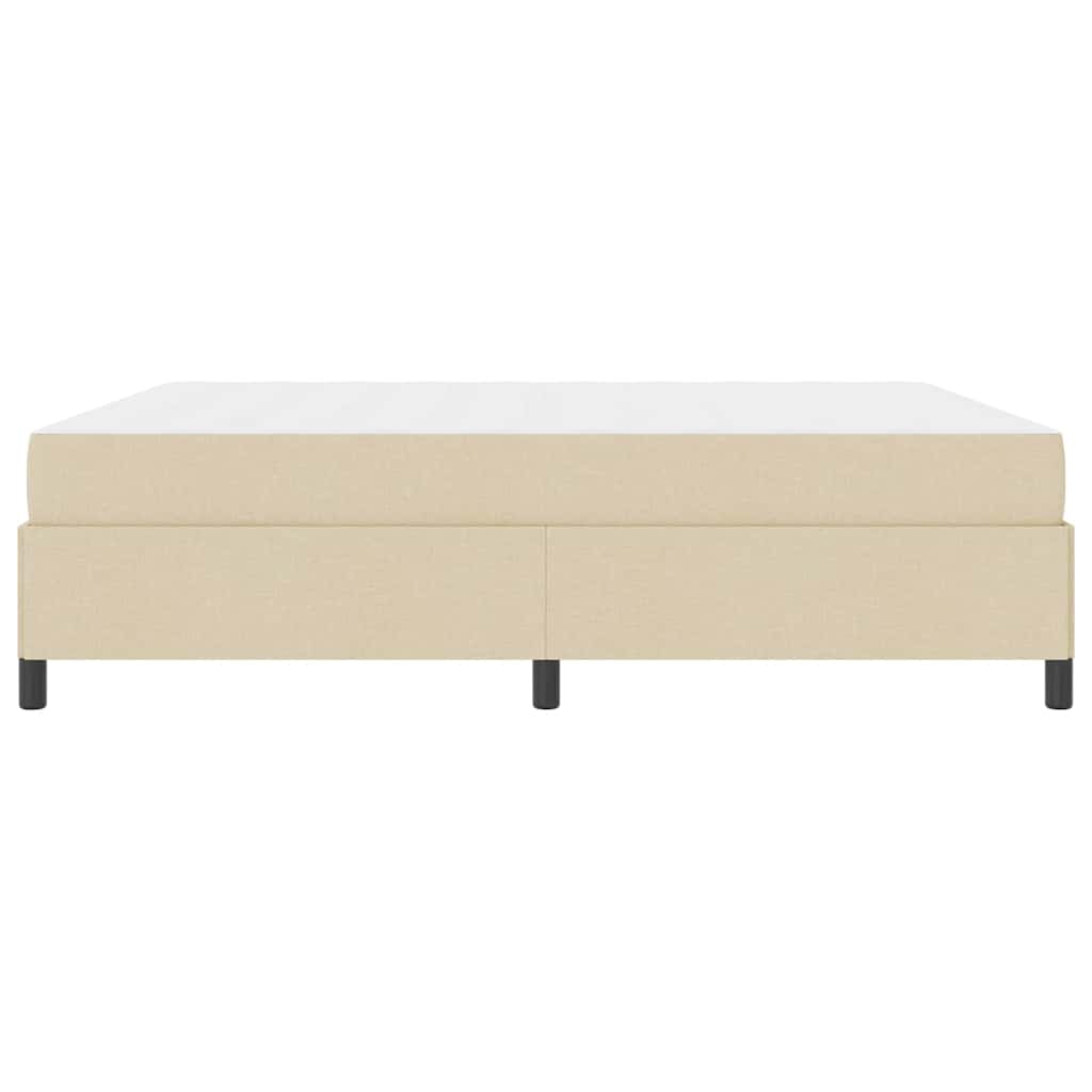 Box Spring Seng Creme Og Sort 180 X 200 Cm - Billede 7