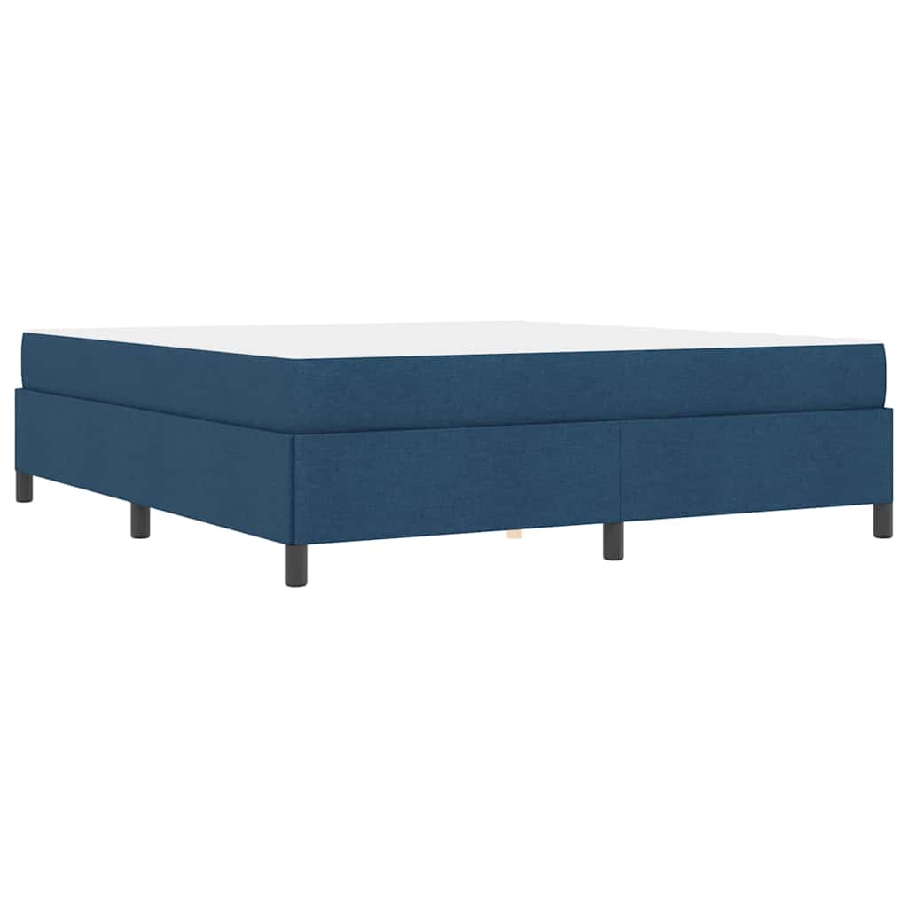 Box Spring Seng Blå Og Sort 180 X 200 Cm - Billede 8