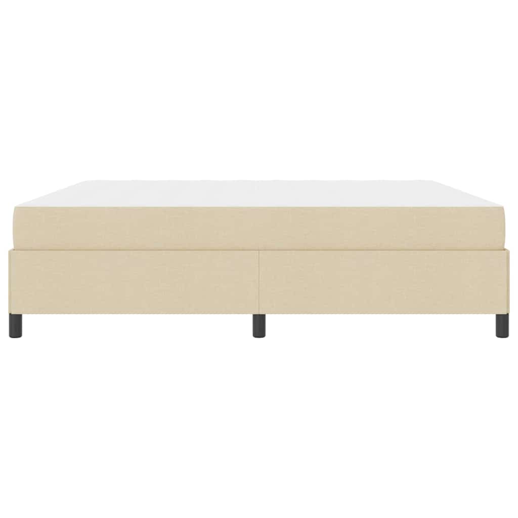 Box Spring Seng Creme Og Sort 200 X 200 Cm - Billede 7