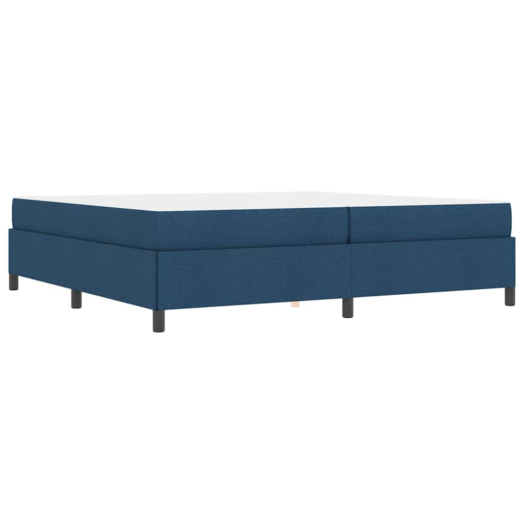 Box Spring Seng Blå Og Sort 200 X 200 Cm - Billede 8
