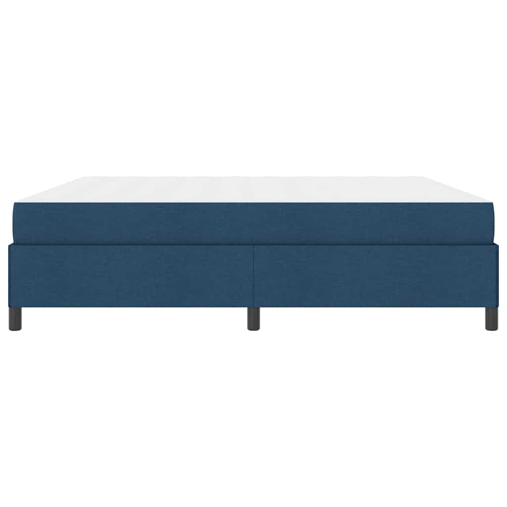 Box Spring Seng Blå Og Sort 200 X 200 Cm - Billede 7