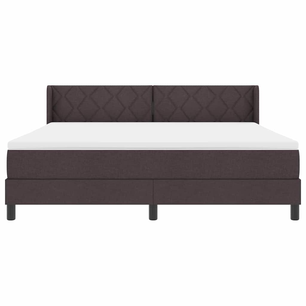 Boxmadras Med Topmadras Med Madras Mørk Brun 180 X 200 Cm - Billede 7