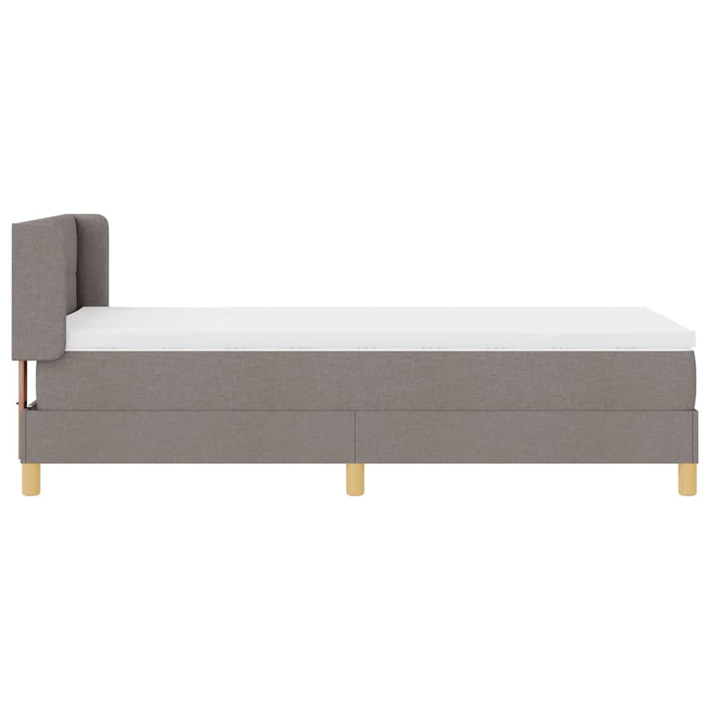 Boks-madrasseng Med Madras Gråbrun 80 X 200 Cm Stof - Billede 5