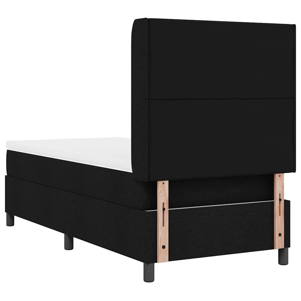 Box Spring Seng Med Madras Sort 100 X 200 Cm Stof - Billede 10