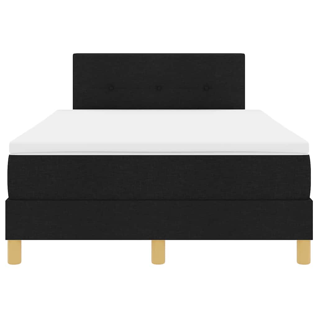 Box Spring Seng Med Madras Sort 120 X 200 Cm Stof - Billede 9