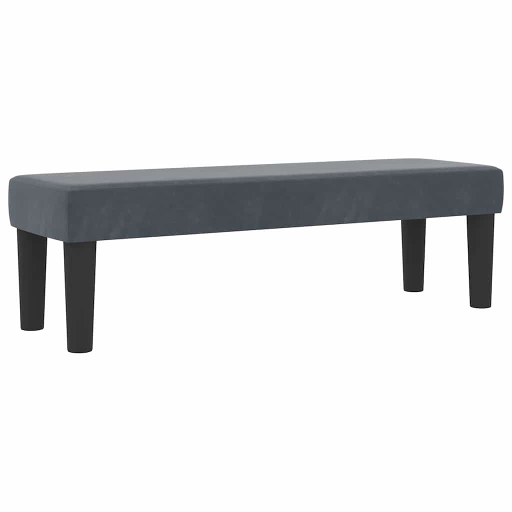 Box Spring Seng Med Madras Mørkegrå 120 X 200 Cm Fløjl - Billede 6