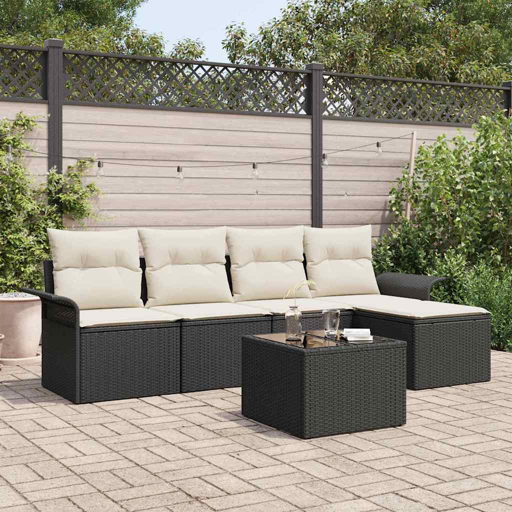 Havesofa Sæt 6 Stk. Polyrattan - Variant 3353996