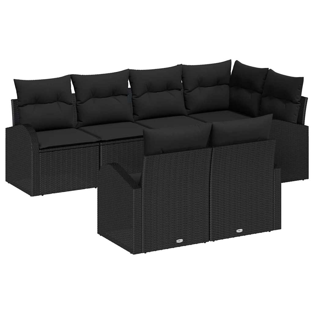 Havesofa Sæt Med Pude 7 Dele Polyrattan