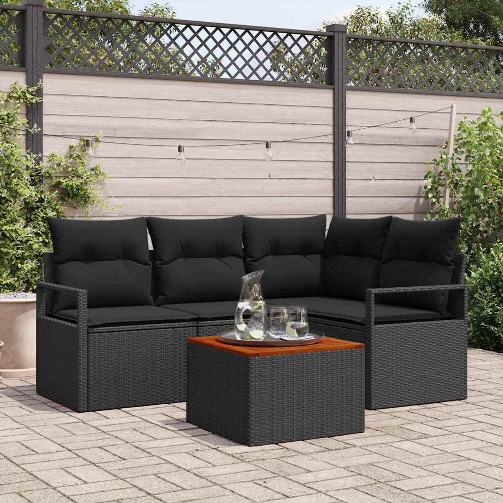 Havesofa Sæt 5 Stk. Polyrattan - Variant 3356371