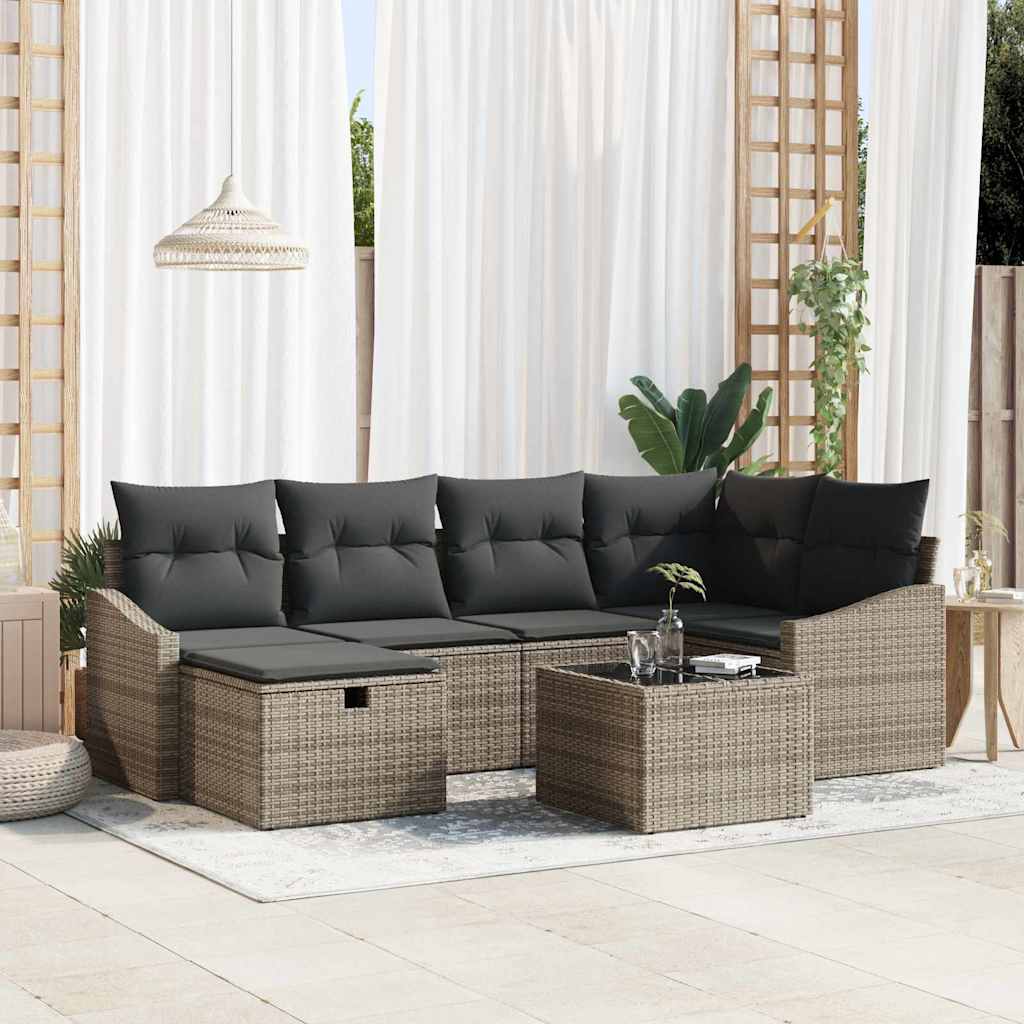 Sofa Sæt Med Pude Med Opbevaring Polyrattan - Variant 3359288