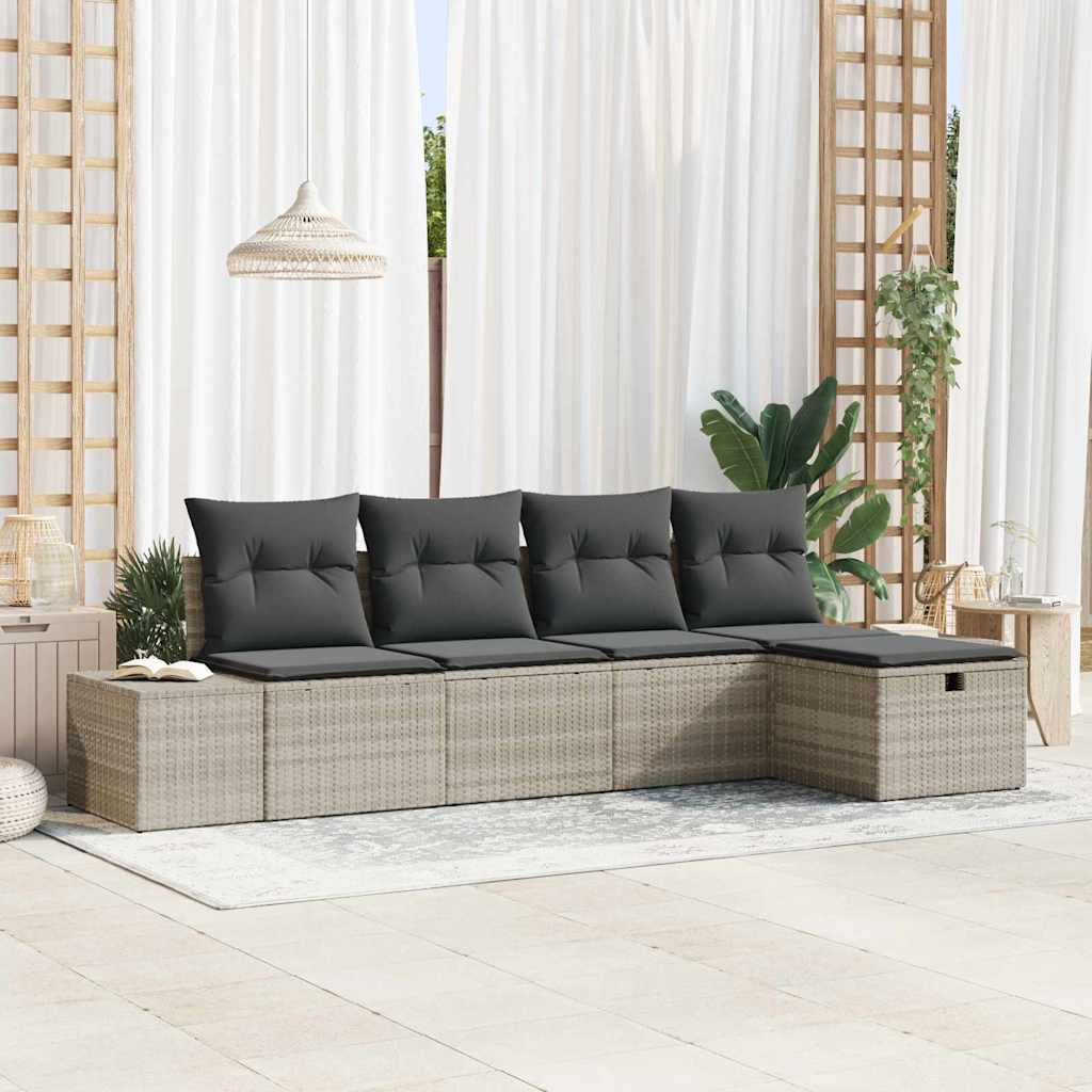 Havesofa Sæt 5 Stk. Polyrattan - Variant 3359361