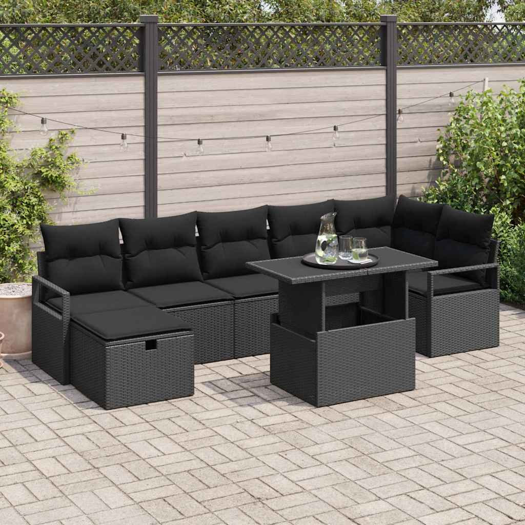 Havesofa Sæt 8 Stk. Polyrattan - Variant 3359810