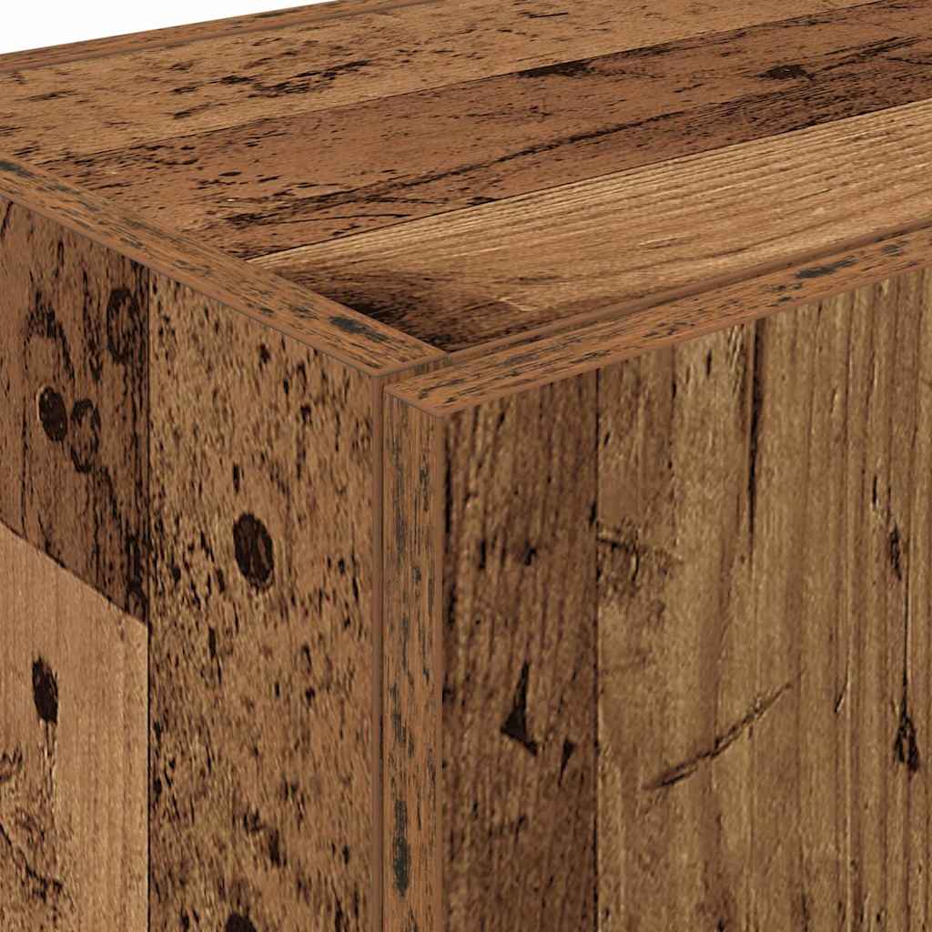 Køkkenskab Med Dør Gammelt Træ 60 X 50 X 180 Cm Konstrueret Træ - Billede 9