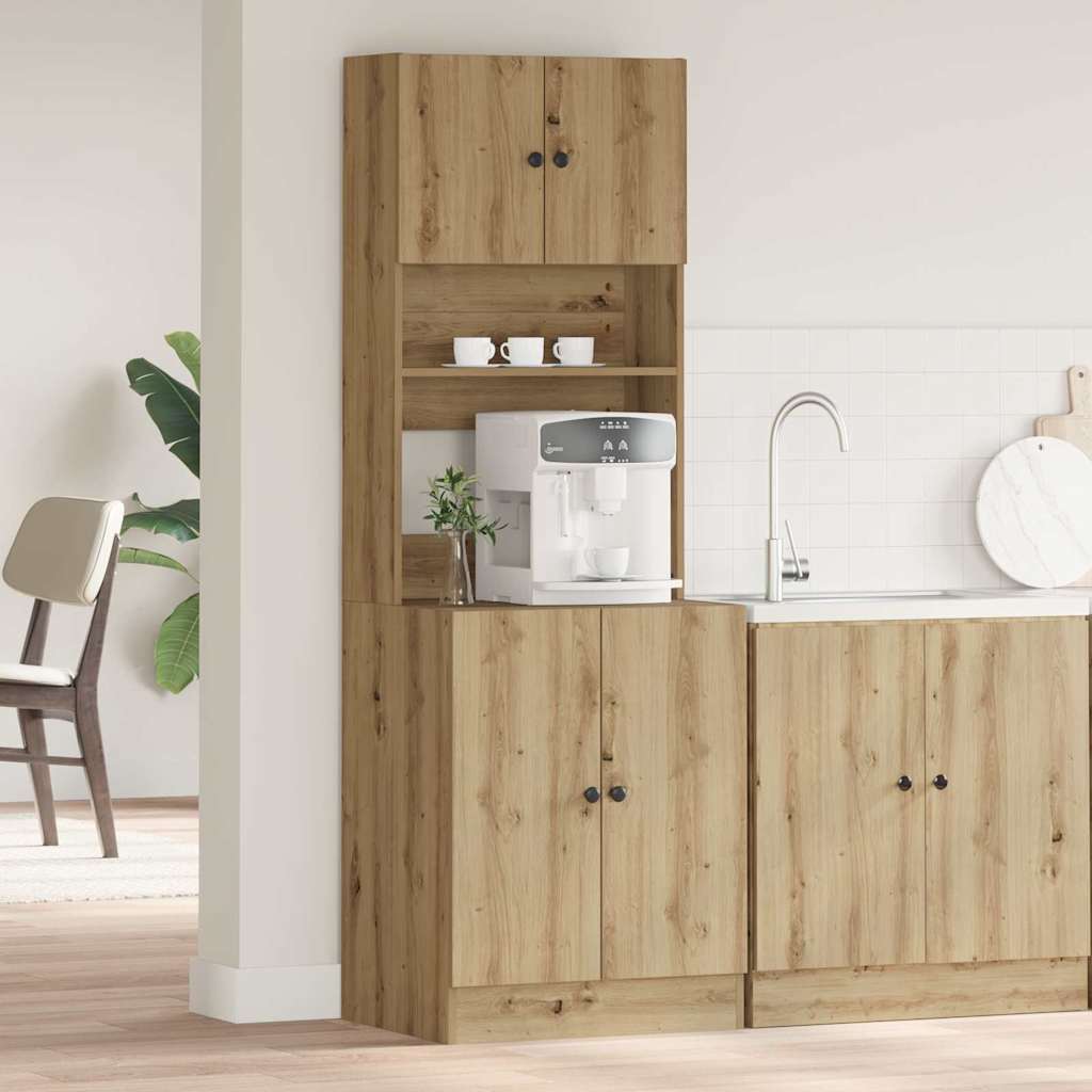 Køkkenskab Med Dør Artisan Eg 60 X 50 X 180 Cm Konstrueret Træ - Hovedbillede