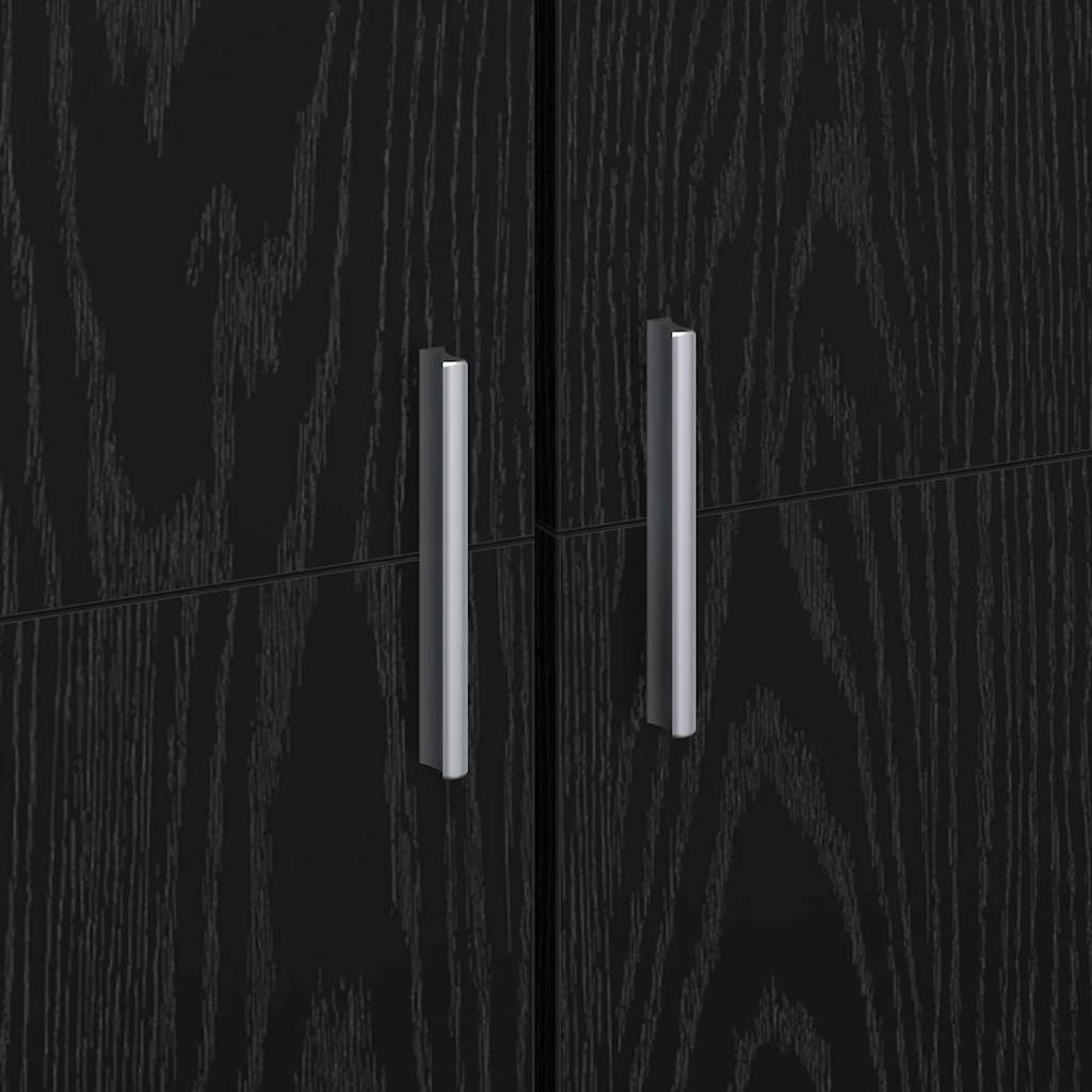 Highboard Sort Eg 70 X 35 X 180 Cm Konstrueret Træ - Billede 10