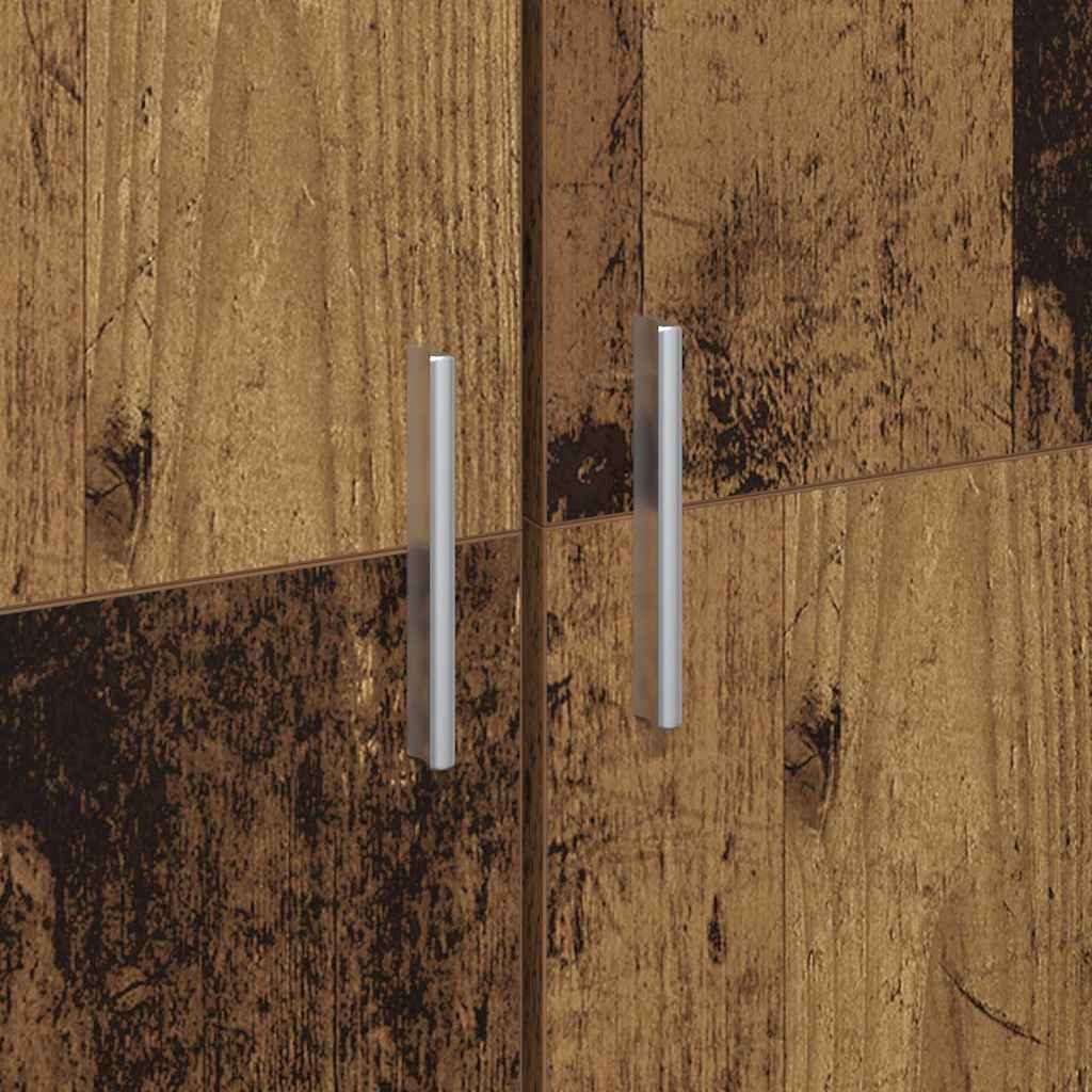 Highboard Gammelt Træ 60 X 35 X 180 Cm Konstrueret Træ - Billede 10