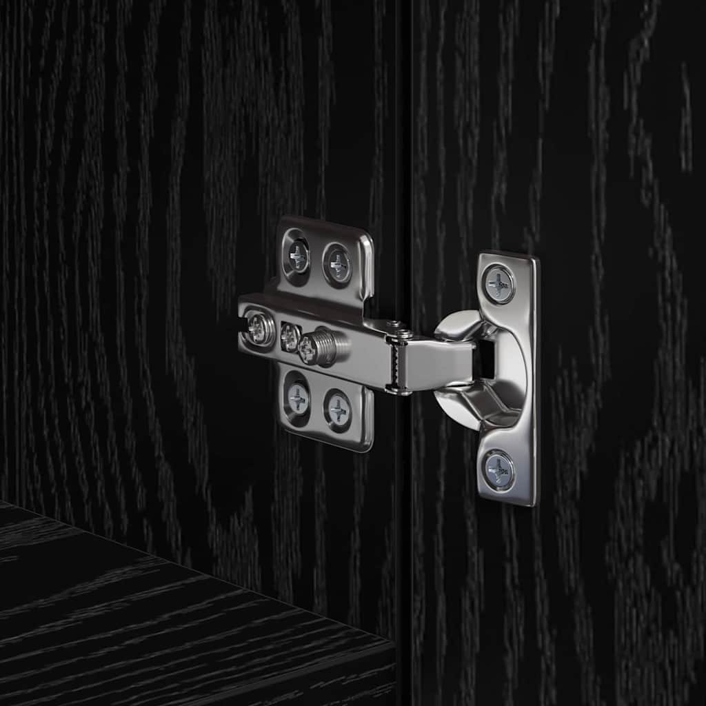 Highboard Sort Eg 45 X 42.5 X 185 Cm Konstrueret Træ - Billede 13