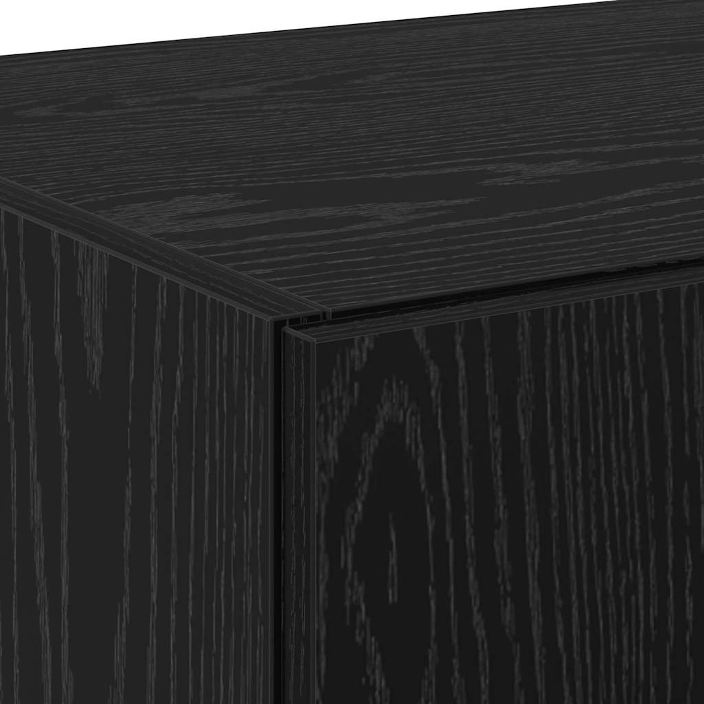 Highboard Sort Eg 70 X 42,5 X 185 Cm Konstrueret Træ - Billede 13